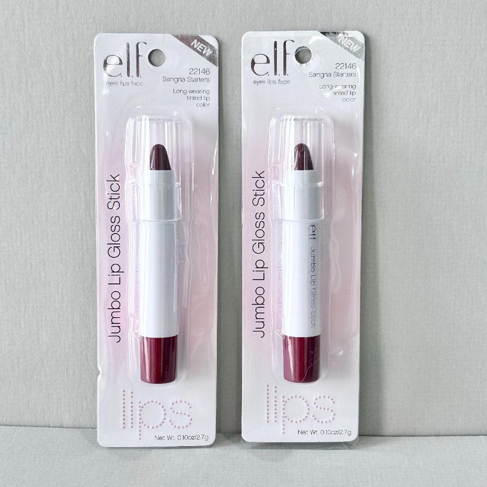 e.l.f. Cosmetics Jumbo Lip Gloss Stick Sangria Starters Pack of 2